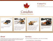 Tablet Screenshot of canadianoutdoorservices.com